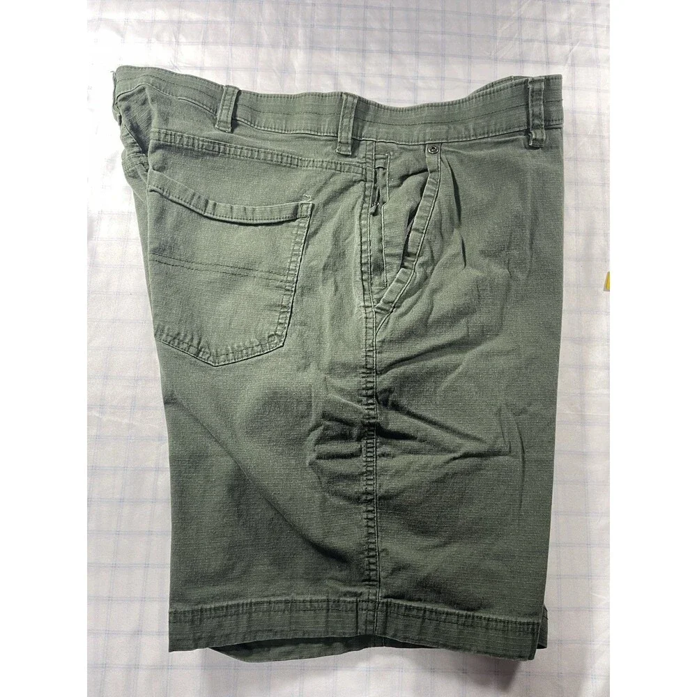 Weatherproof Men's Cargo Shorts Size 38 Ivy Green Cotton Stretch Ripstop